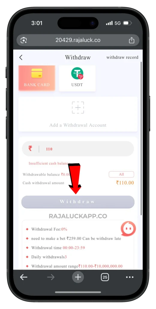 raja-luck-withdrawal-page
